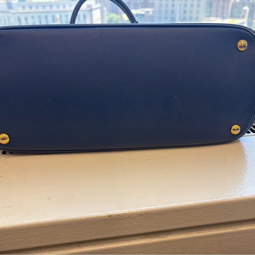 Authentic Prada Galleria Saffiano Lux Tote Bag – Blue/Navy - Picture 12 of 16